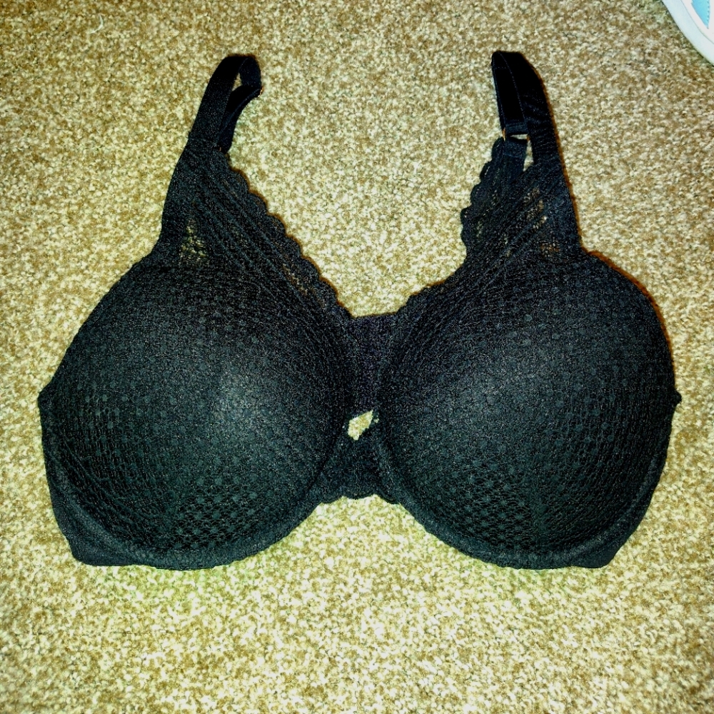 Auden Black Lace Bra 40C Supportive Strappy Back Target